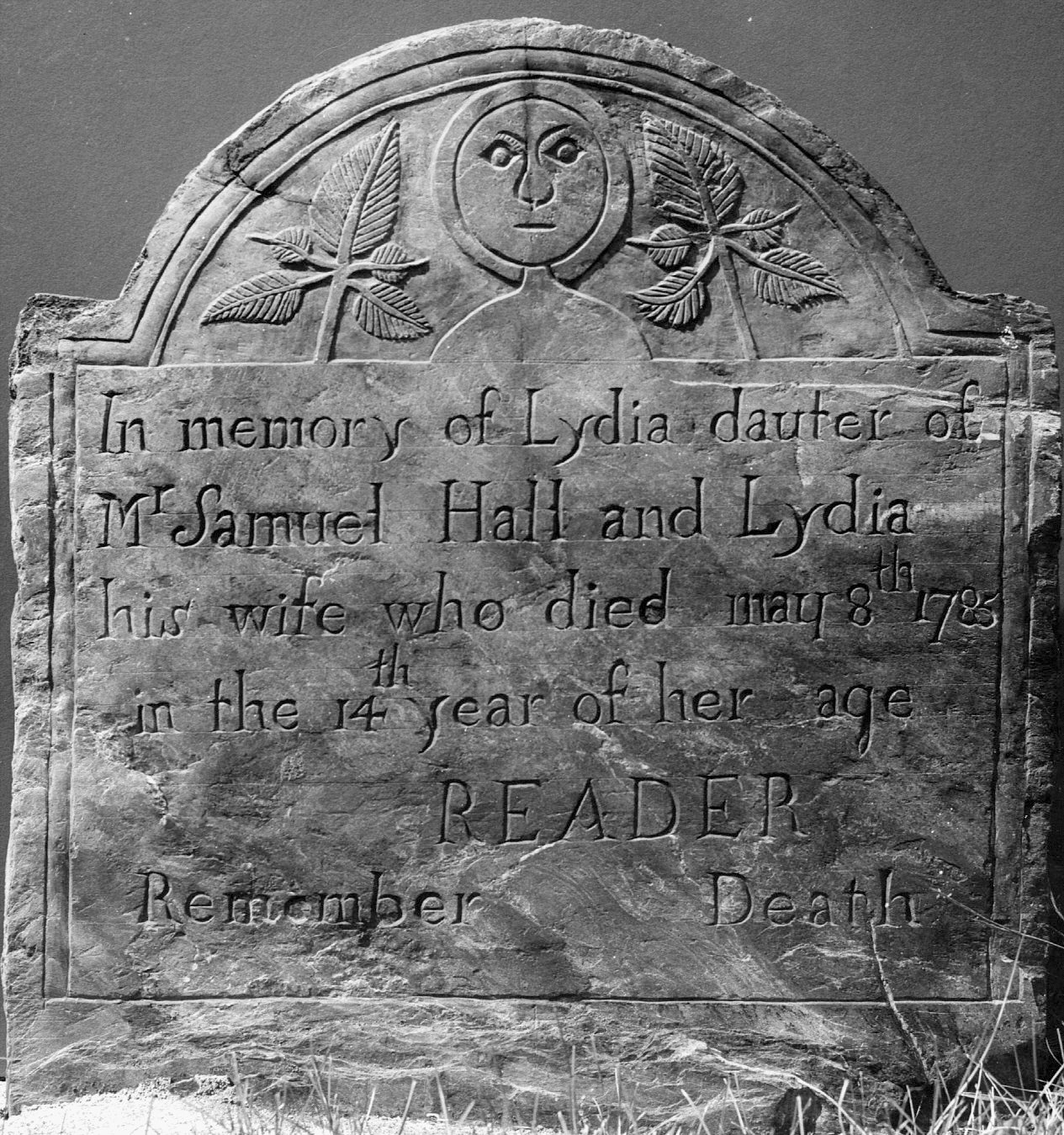 Grave-tober 2 – Lydia Hall (carved by William Young) | Sentinel